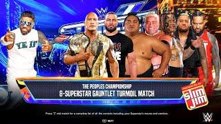 Jey Uso vs. The ENTIRE BLOODLINE 1v7 Guantlet Match for The Peoples Championship  WWE 2K24