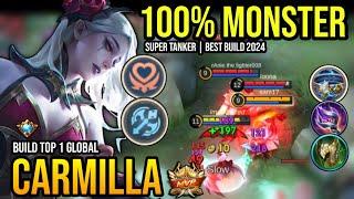 CARMILLA BEST BUILD 2024  BUILD TOP 1 GLOBAL CARMILLA GAMEPLAY  MOBILE LEGENDS