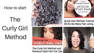 How to start The Curly Girl Method UK type 2b2c3a hair