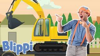 BLIPPI  Excavator Song  Nursery Rhymes and Kids Songs  Baby Videos  Sing with Blippi