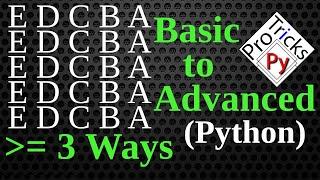 Python Pattern Program - Printing Character in Python  Square Pattern  Python Character Pattern 4