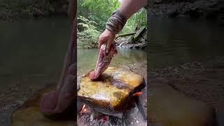 Doğal Taş Ocakta Kuzu Pirzola   lamb chops on natural stone stove