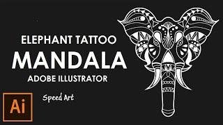 Adobe illustrator Tutorial - Mandala Tattoo Design 2017