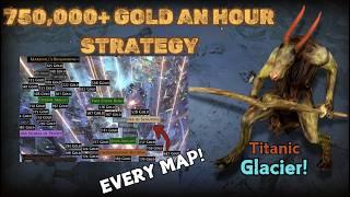 Poe 3.25 - Titanic Glacier Gold Farming Strategy - Best Tier 16 Gold Strategy? Settlers of Kalguur