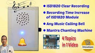 Set Any Music in Calling Bell  Make Mantra Chanting Machine  ISD1820 Module  PAM8403 Amplifier