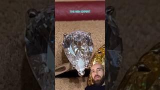 500000$ yellow diamond ring size comparison.