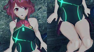 Pyra Says Rex Rubbed It Too Hard Japanese  Xenoblade Chronicles 2 Cutscene Nintendo Switch