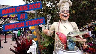 Mardi Gras 2022 at Universal Studios Orlando  Tribute Store  Food Booths  Parade