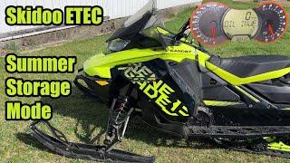 Summarize your Skidoo ETEC Engine - Get it Ready for Storage in 1 Minute