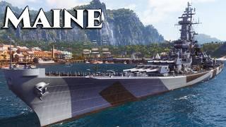 World of Warships Maine - The Ultimate US Battleship