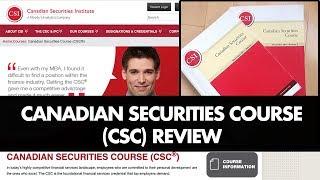 Canadian Securities Course CSC Review
