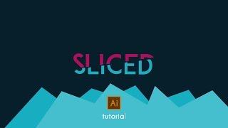 How to Slice Text - Adobe Illustrator Tutorial