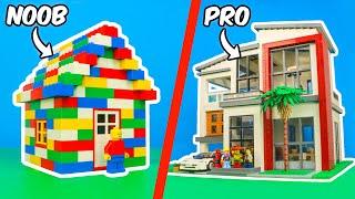 LEGO NOOB vs PRO House