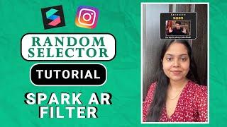 Question and Answer Filter for Instagram in Spark AR using Random Selector  Spark AR Tutorial