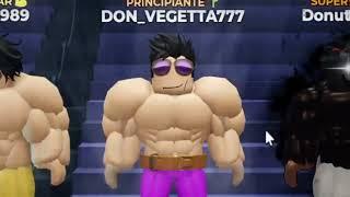 Primer dia de GYM en ROBLOX Entrenando con Vegetta777 #1