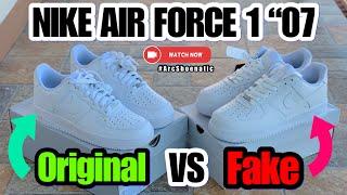 NIKE AIR FORCE 1 “07 ORIGINAL VS FAKE  VLOG#43