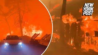 WATCH Intense wildfire wreaks havoc in Californias Butte County