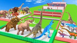 Animals vs Dinosaurs Power Tournament - Animal Revolt Battle Simulator