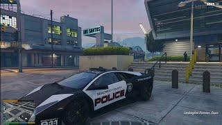 GTA V  Michael import $20 Million Exotic Police Mod Lamborghini Upgrade My Police mod Lamborghini