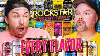 We Drink EVERY FLAVOR of ROCKSTAR ENERGY for the FIRST TIME - RANKED