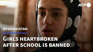 We thought the Taliban had changed Afghan girls heartbroken after school ban  AFP