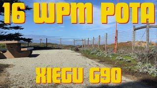 Dusting Off the Xiegu G90 for a 16WPM CW POTA Activation on 8 February 2024