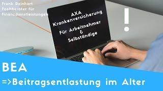 AXA Beitragsentlastung für Arbeitnehmer & Selbständige