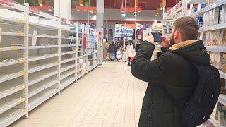 Empty Shelves?  Explore  HUGE & VERY POPULAR FRENCH STORE in Moscow  Russia under Sanctions 2022