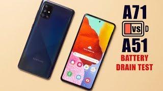 Samsung Galaxy A51 vs A71 Battery Drain ComparisonTest