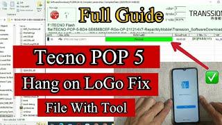 Tecno Pop 5 BD4 Flash Stock Firmware  Tecno Pop 5 hang on logo fix  Tecno Pop 5 logo hang fix