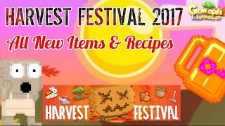 Growtopia  Harvest Festival 2017 All New Items & Recipes