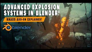 KHAOS Detonator Add-on for Blender Quickstart and Installation Video Explosion Add-on