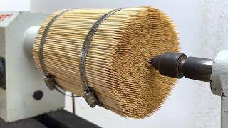 Craft Woodturning Products - Creative From Bamboo Skewers And Epoxy Resin Into Stunning Design