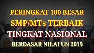 Inilah 100 SMPMTs Terbaik Tingkat Nasional Berdasarkan Hasil UN 2019