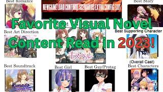 Favorite Visual Novel Content Read in 2023  The Ange Awards
