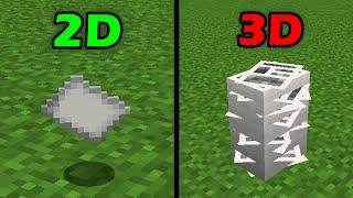 minecraft textures normal vs 3D