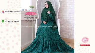 Jual Hijab & Gamis Brokat Syari Modern WA +62 831-0413-1538  GAMIS LEBARAN