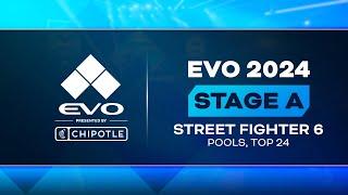 Evo 2024 Day 2 Stage A - Street Fighter 6 - Pools Top 24