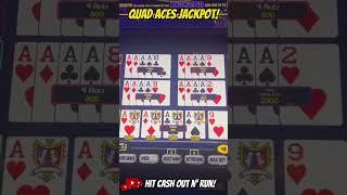 Getting a massive hand pay on QUAD ACES MUST BE NICE #shorts #poker #casino