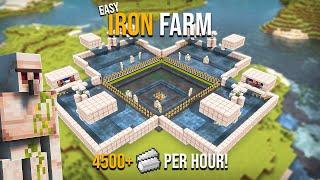 Minecraft BEST IRON FARM 1.21 - NEW UPDATE - 78+ Stacks PER HOUR