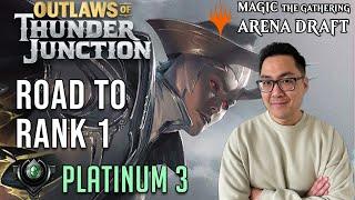 Totally Ruthless Beatdowns  Platinum 3  Road To Rank 1  OTJ Draft  MTG Arena