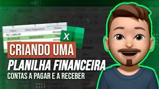 Como fazer do zero uma planilha de CONTAS A PAGAR e RECEBER no Excel