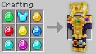 Minecraft But You Can Craft Infinity Armor...