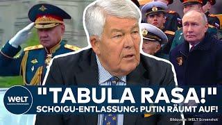 UKRAINE-KRIEG Putin entlässt Verteidigungsminister Nichts Verwerfliches Aufräumen im Kreml