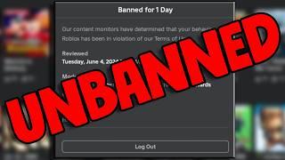 How To Get UNBANNED From Roblox - Get Unbanned From Roblox Bypass Day Bans