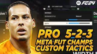 PRO 5-2-3 META FUT CHAMPS CUSTOM TACTICS + INSTRUCTIONS FC 24.