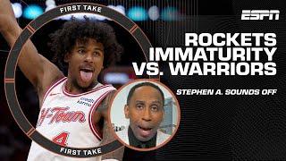 The Rockets showed IMMATURITY in loss to Warriors - Stephen A. SOUNDS OFF   First Take