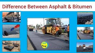 Difference Between Bitumen and Asphalt  What is Bitumen & Asphalt  All About Civil Engineer