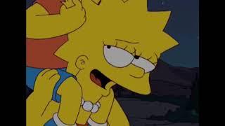 Lisa giving Bart a shoulder ride