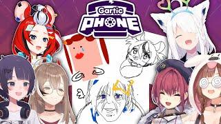 【All POV】Holo EN × JP Gartic Phone Collab ft. Marine Korone Fubuki Ina Bae & Mumei 【Hololive】